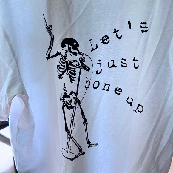 THE KOOPLES 🏷️ "Let's just bone up" White Skeleton Graphic T-Shirt - Picture 4 of 4